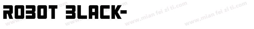 robot black字体转换